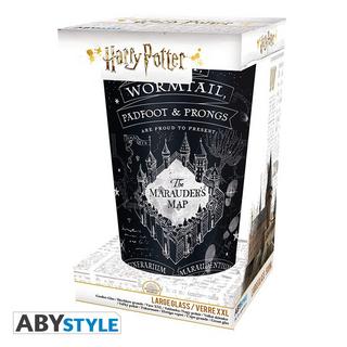 Abystyle Harry Potter Large Glass 400ml: Marauder's Map  