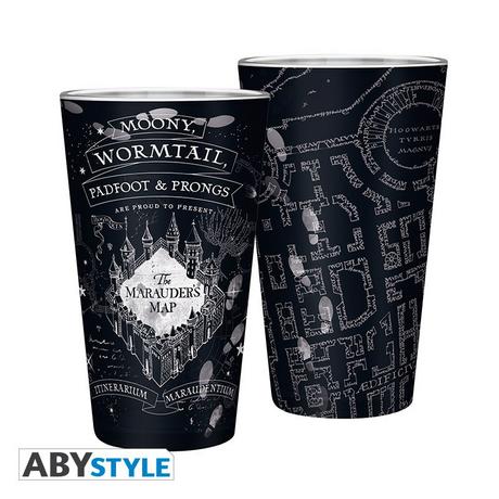 Abystyle Harry Potter Large Glass 400ml: Marauder's Map  