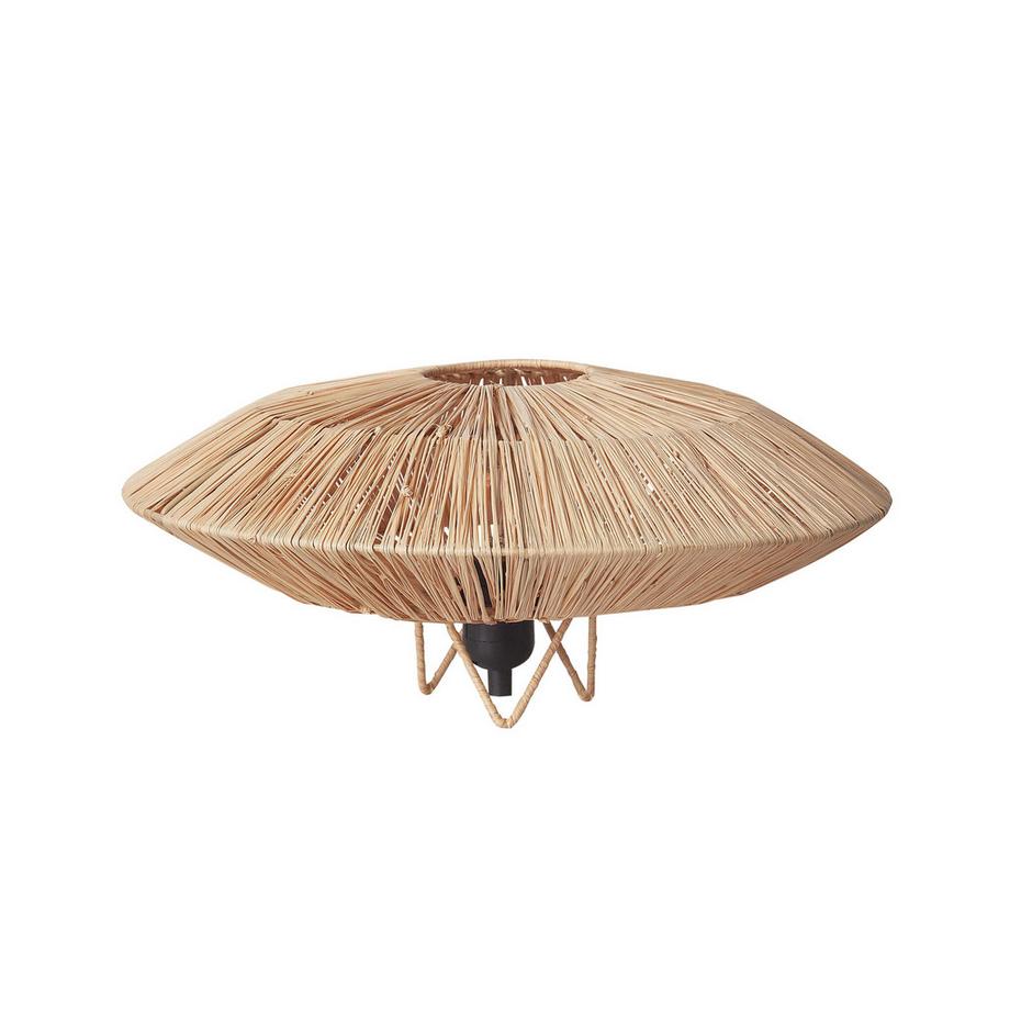 Lampe à poser en Paille Rétro MENTIRI