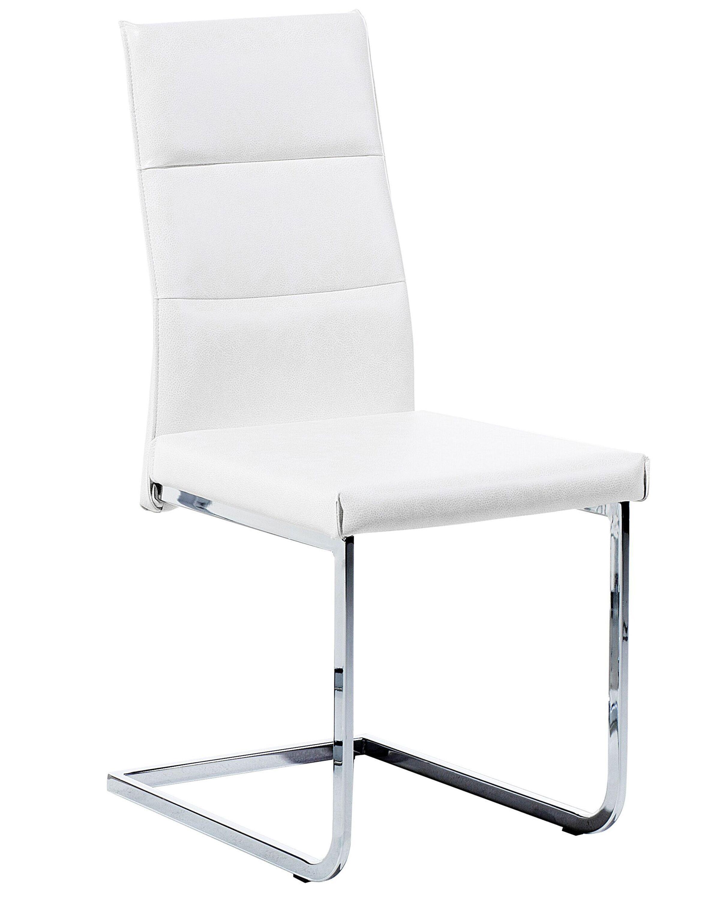 Beliani Lot de 2 chaises en Cuir PU Moderne ROCKFORD  