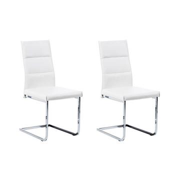 Lot de 2 chaises en Cuir PU Moderne ROCKFORD