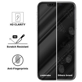 Cadorabo  Plein écran Film de protection compatible avec Apple iPhone X / XS in TRANSPARENT mit SCHWARZ - Verre de protection d'écran durci (Tempered) d'une dureté de 9H avec 5D Touch 