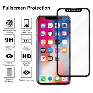 Cadorabo  Plein écran Film de protection compatible avec Apple iPhone X / XS in TRANSPARENT mit SCHWARZ - Verre de protection d'écran durci (Tempered) d'une dureté de 9H avec 5D Touch 