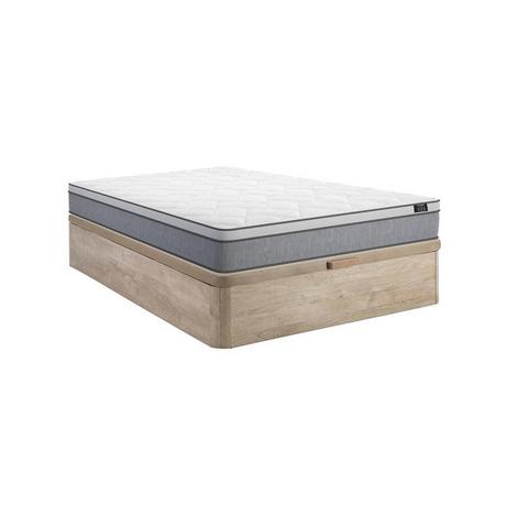 Ysmée Ensemble 160 x 200 cm sommier coffre naturel clair + matelas ressorts ensachés ép.22cm - SERENITE de YSMÉE  