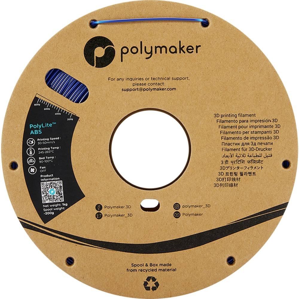 Polymaker  PolyLite Filamento per stampante 3D Plastica ABS odore ridotto 2.85 mm 1000 g Blu 