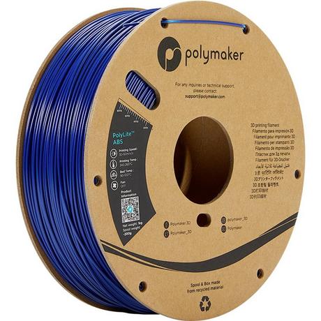 Polymaker  PolyLite Filamento per stampante 3D Plastica ABS odore ridotto 2.85 mm 1000 g Blu 