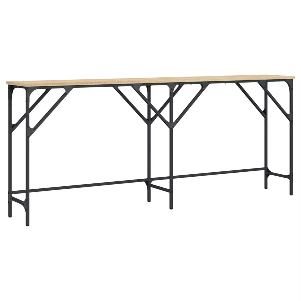 VidaXL - Table console bois d'ingénierie, One Size, Marron