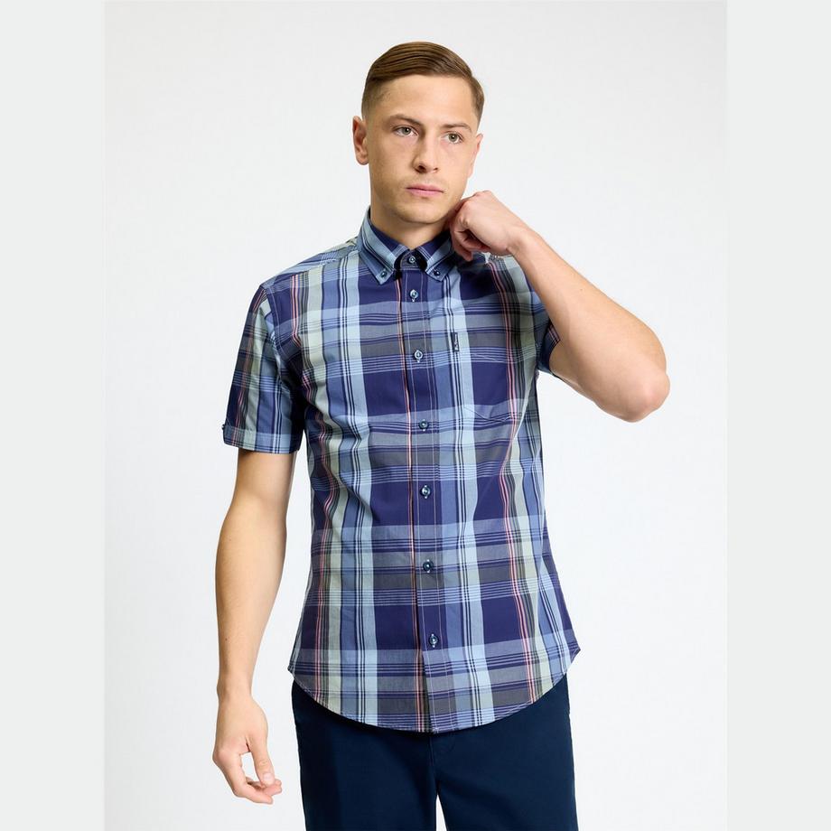BEN SHERMAN Chemise Manches Courtes à Carreaux  