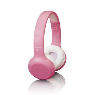 Lenco  LENCO HPB-110PK AURICOLARE CON CAVO E SENZA CAVO A PADIGLIONE MICRO-USB BLUETOOTH ROSA 
