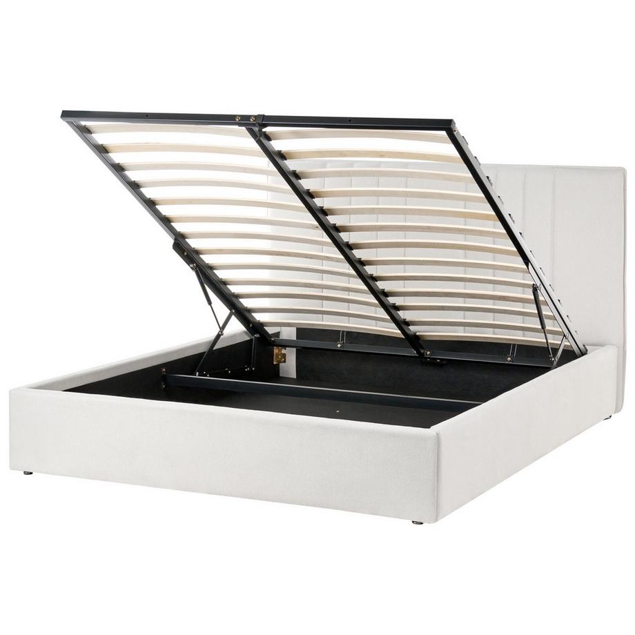 Beliani Letto contenitore en Tessuto Moderno TARASCON  