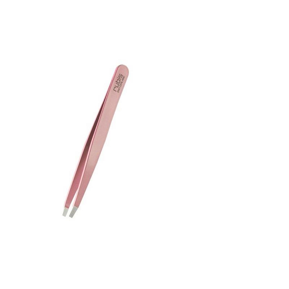 Pinzette gerade, rosa, Inox