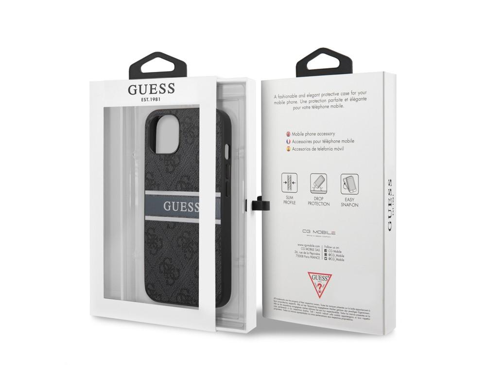 GUESS  Hülle Apple iPhone 13 Mini PU 4G Stripe 