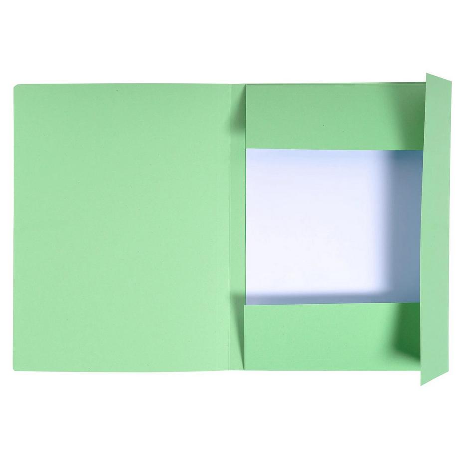 Exacompta Aktenmappe mit Beschriftungsfeld und 3 Klappen, 280g, 24 ,5x35cm für Format Folio, Forever - x 50  