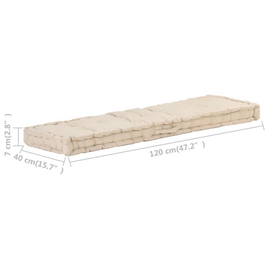 VidaXL Coussin de palette coton  