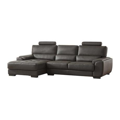 Vente-unique Ecksofa Leder Ecke Links METROPOLITAN II  