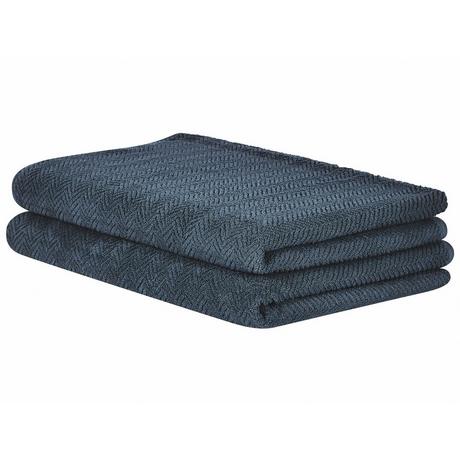 Beliani Set di 2 asciugamani en Cotone MITIARO  