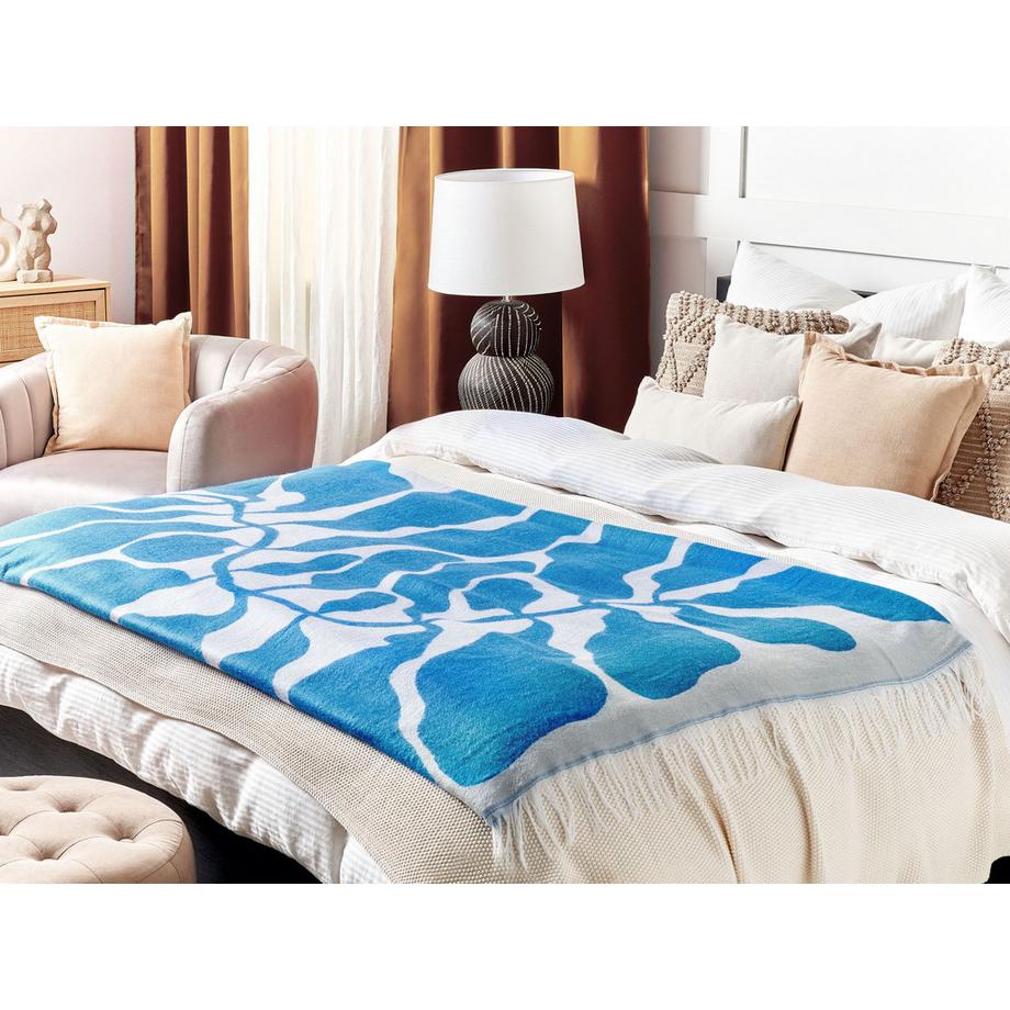 Beliani Kihun Boho Coperta in Acrilico  