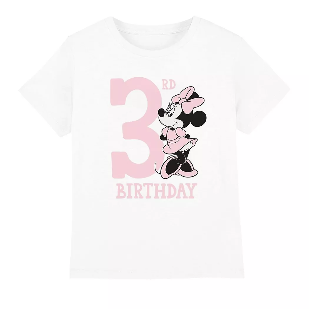 Disney - TShirt 3 Geburtstag, 104, Weiss