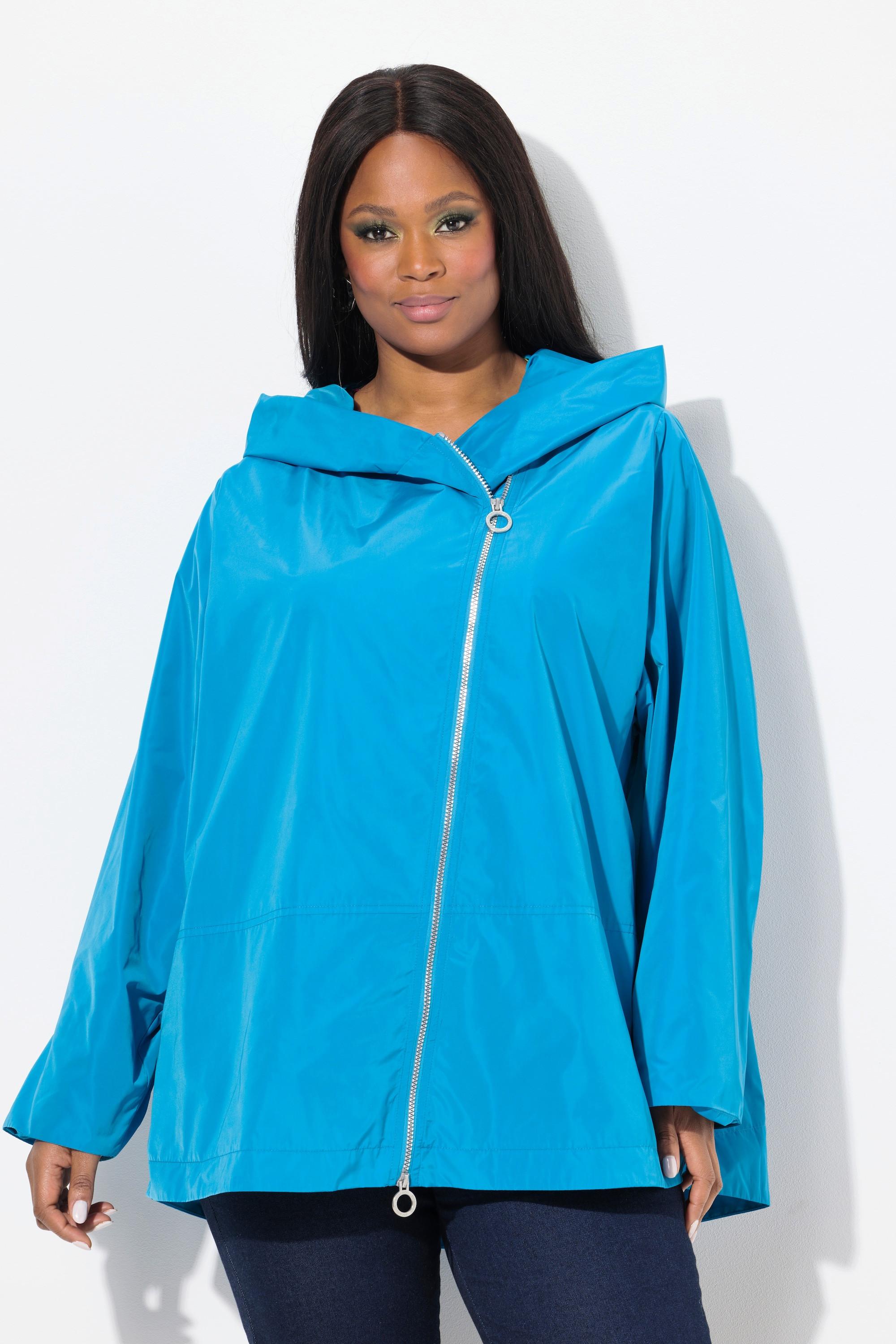 Ulla Popken HYPRAR A-Linie Jacke Kapuze Satinfutter  