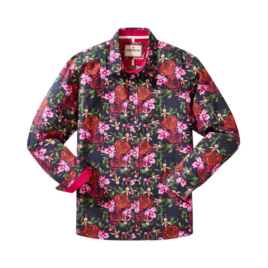 Joe Browns Hemd mit Blumenprint Kontrastdetails  