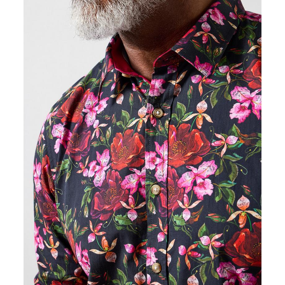 Joe Browns Hemd mit Blumenprint Kontrastdetails  