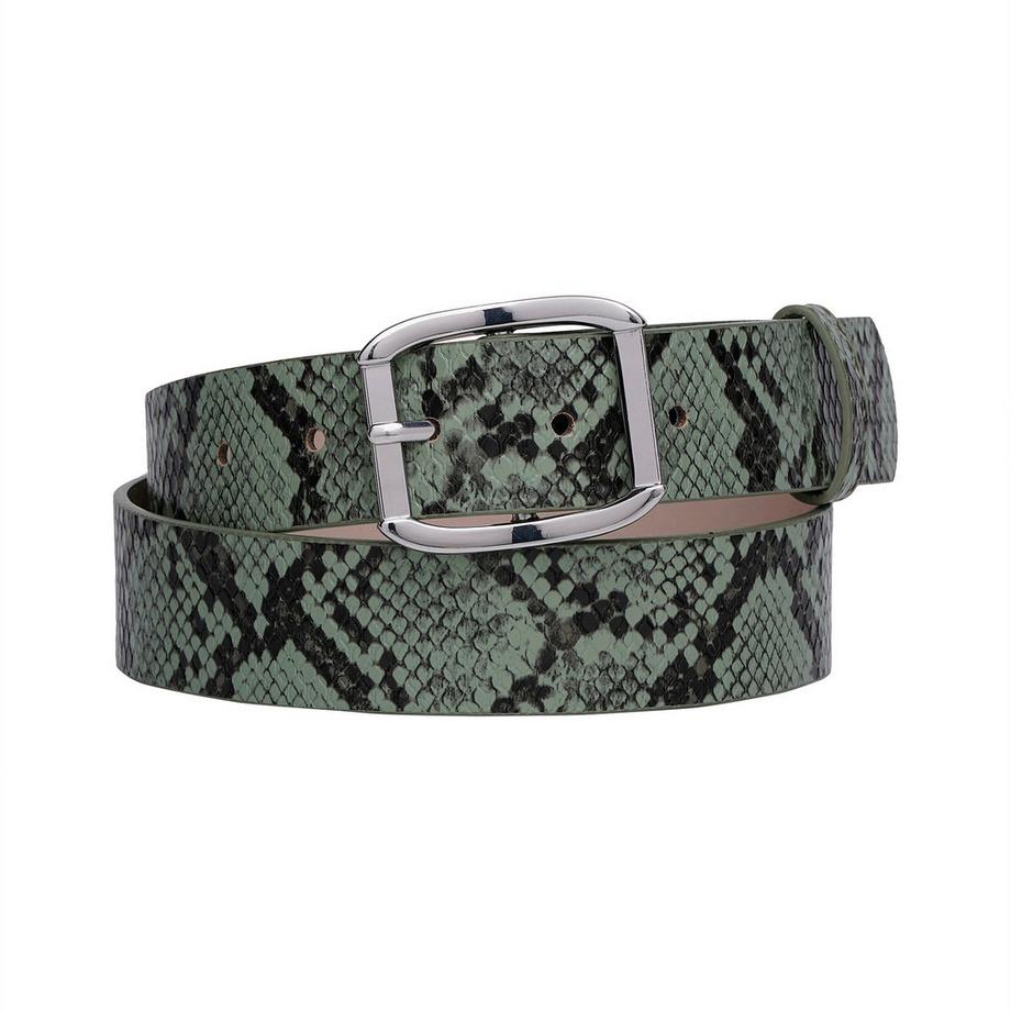 Ceinture imprimé serpent exotique