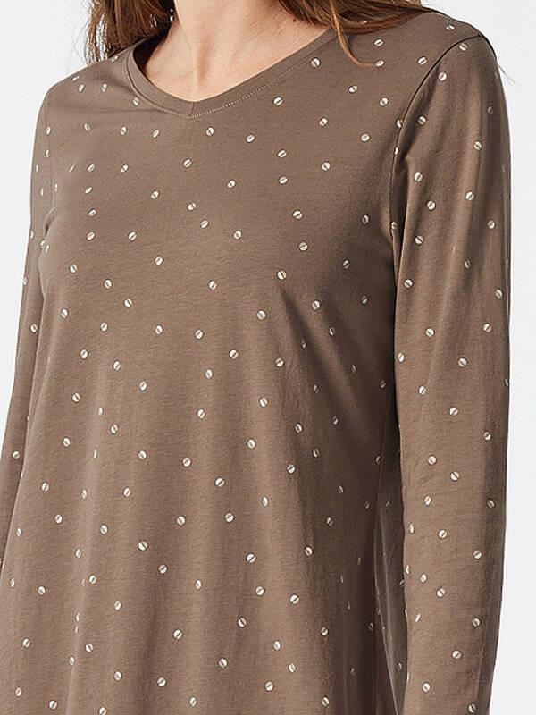 Schiesser Fashion Camicia da Notte Maniche Lunghe  