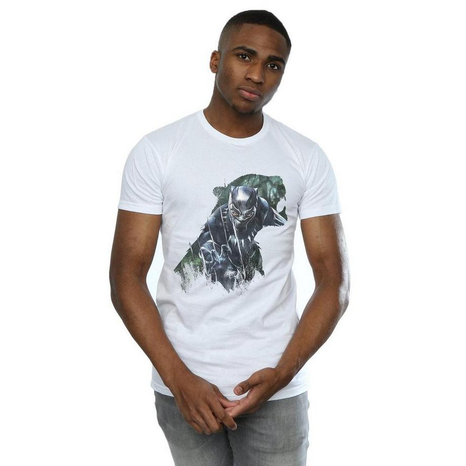 MARVEL Black Panther T-Shirt Stampata  