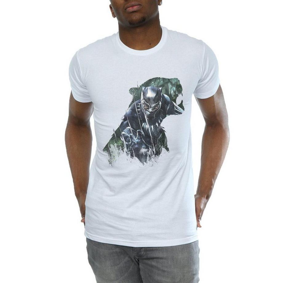 MARVEL Black Panther T-Shirt Stampata  