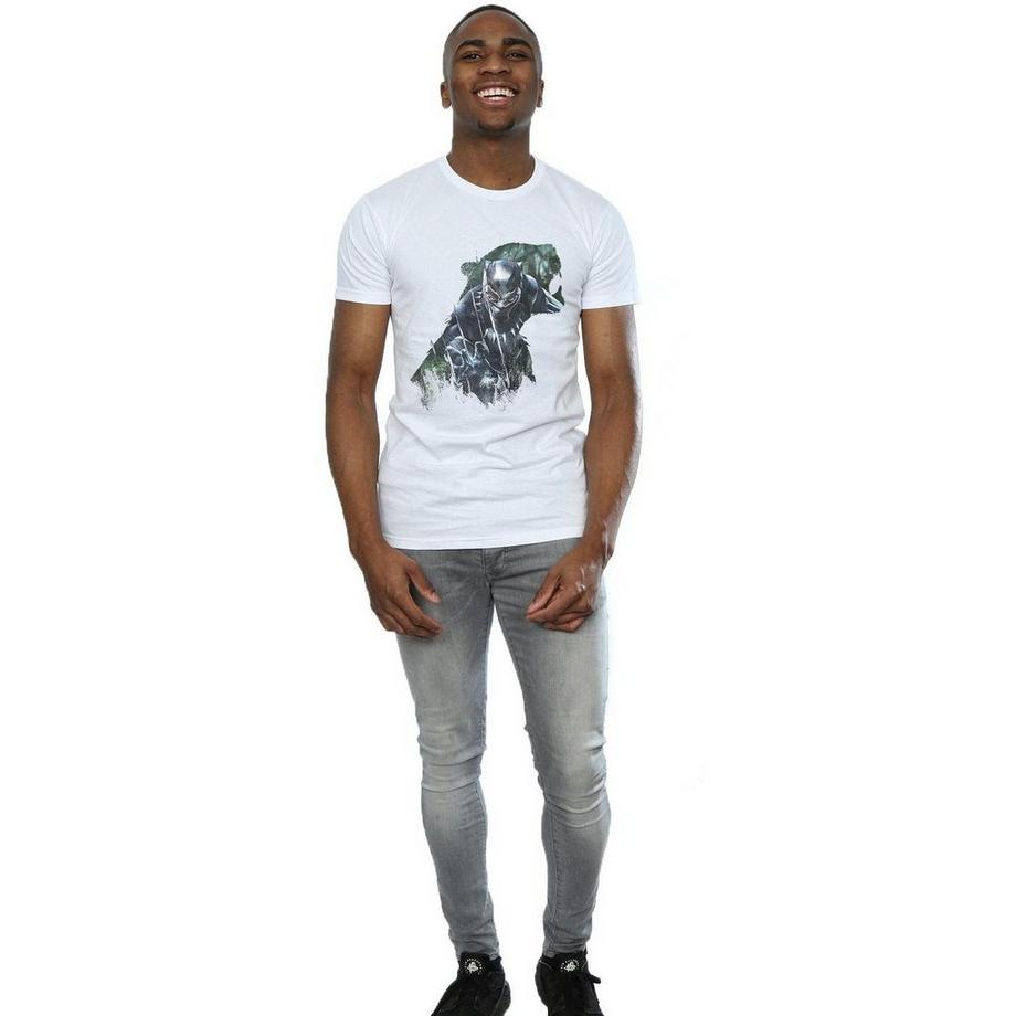 MARVEL Black Panther T-Shirt Stampata  