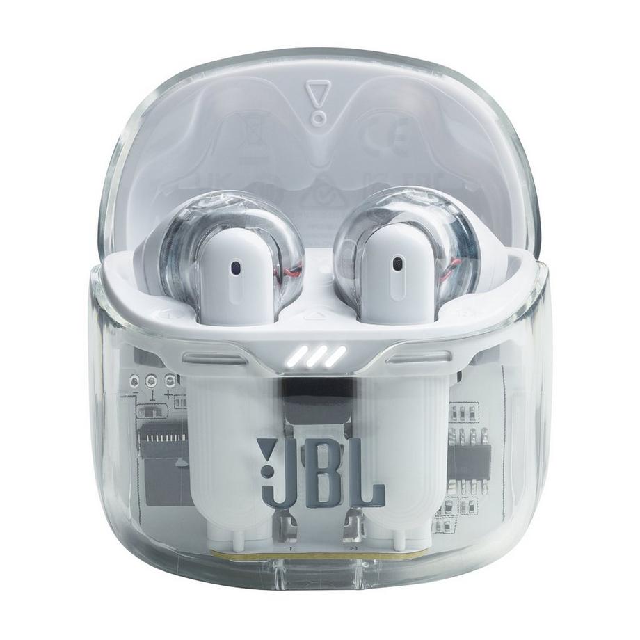 JBL  JBL Tune Flex Ghost Edition Kopfhörer True Wireless Stereo (TWS) im Ohr AnrufeMusik Bluetooth Durchscheinend, Weiß 