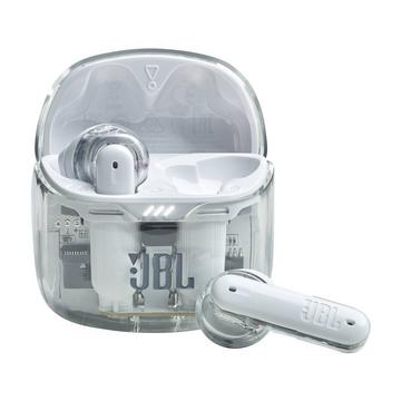 JBL Tune Flex Ghost Edition Kopfhörer True Wireless Stereo (TWS) im Ohr AnrufeMusik Bluetooth Durchscheinend, Weiß