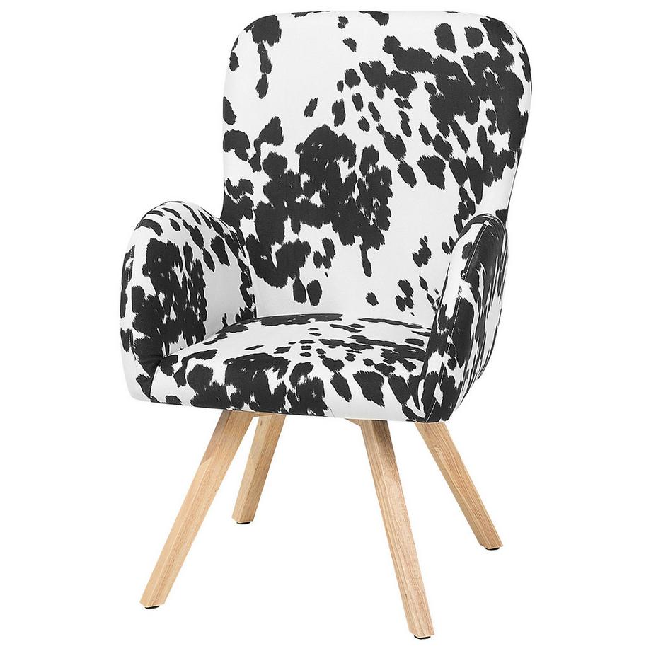 Beliani Fauteuil en Tissu Scandinave BJARN  
