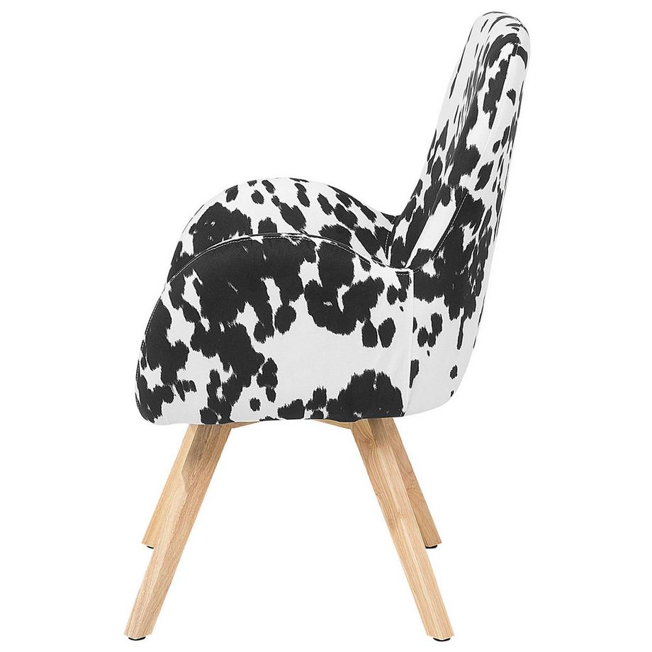 Beliani Fauteuil en Tissu Scandinave BJARN  