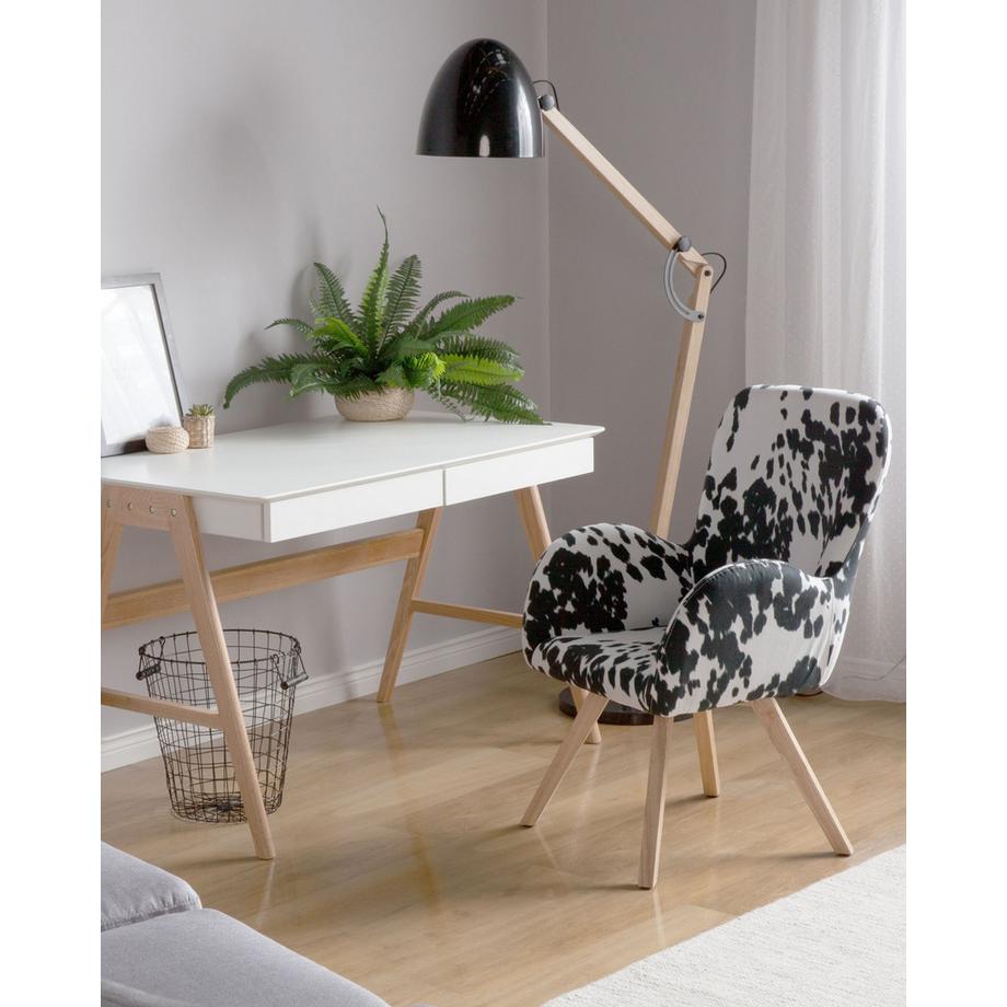 Beliani Fauteuil en Tissu Scandinave BJARN  