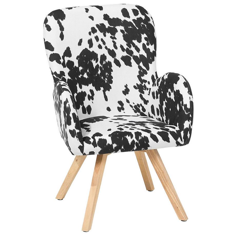 Beliani Fauteuil en Tissu Scandinave BJARN  