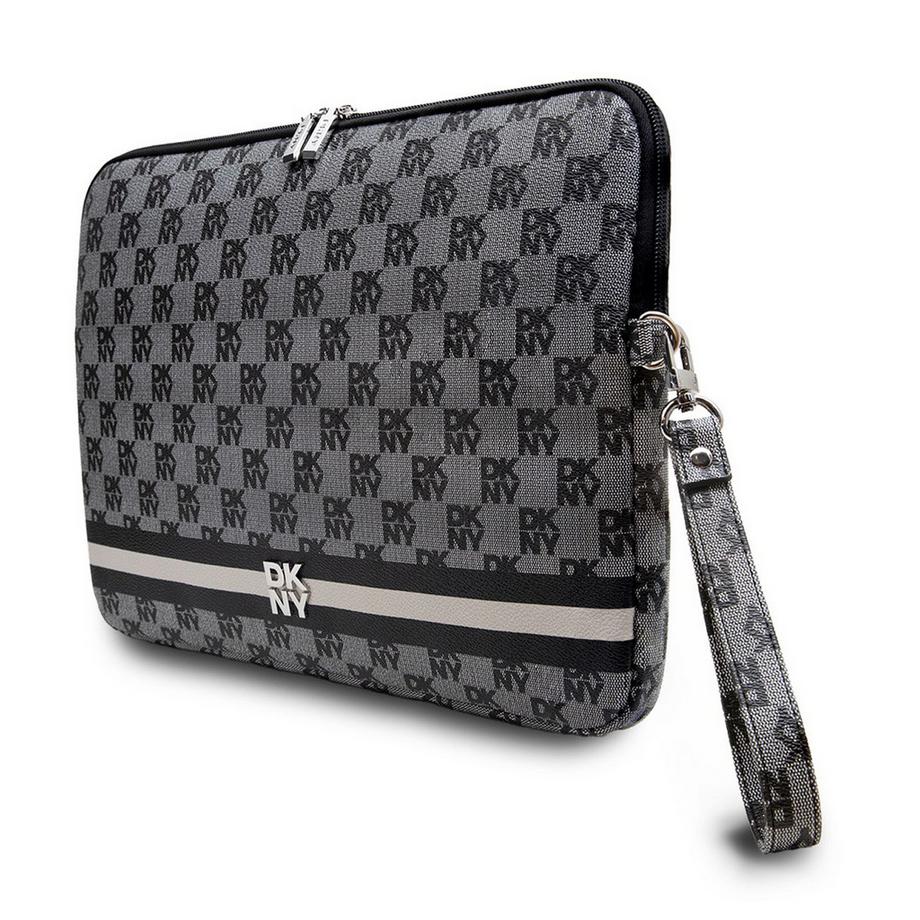 DKNY  Custodia elegante per PC da 13 / 14 pollici con motivi a scacchi e a strisce 