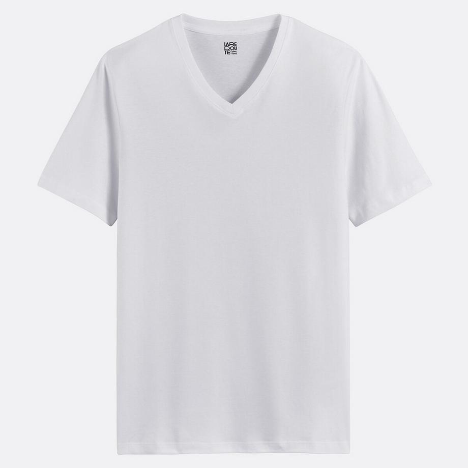 La Redoute Collections V-Ausschnitt Kurzarm T-Shirt  