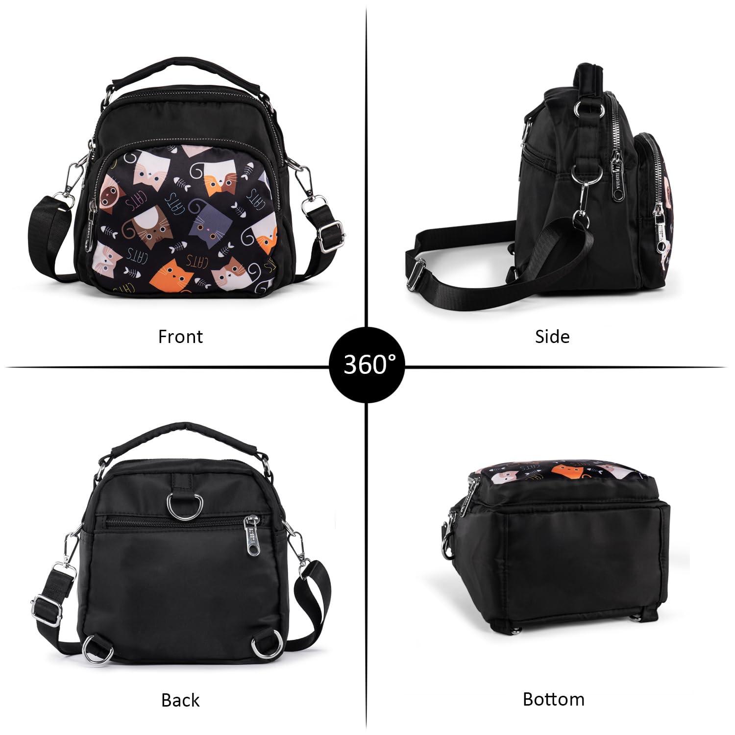 Only-bags.store Kleine Nylon Umhängetasche Mini Rucksack  