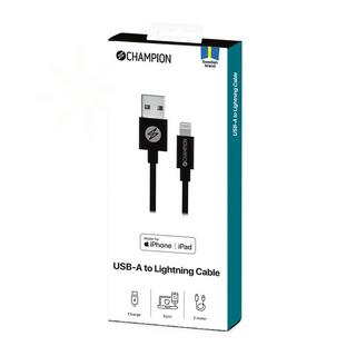 Champion  Cavo da USB-A a Lightning 2 m Nero 
