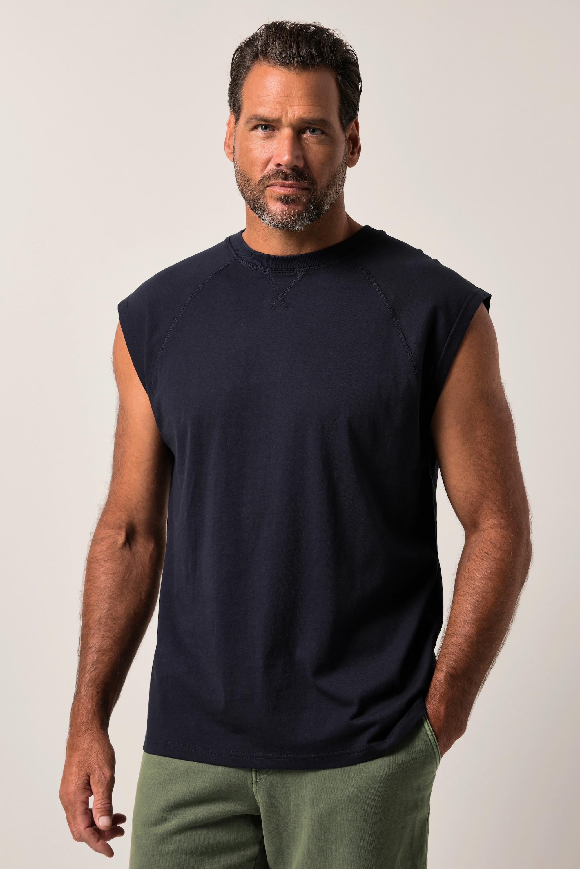 JP1880 Tanktop Überschnittene Schultern Rundhals  