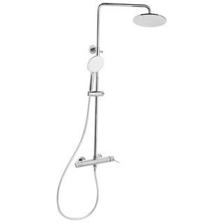 Beliani Duschsystem mit Mischbatterie und Regenbrause aus Messing Modern PUYEHUE  