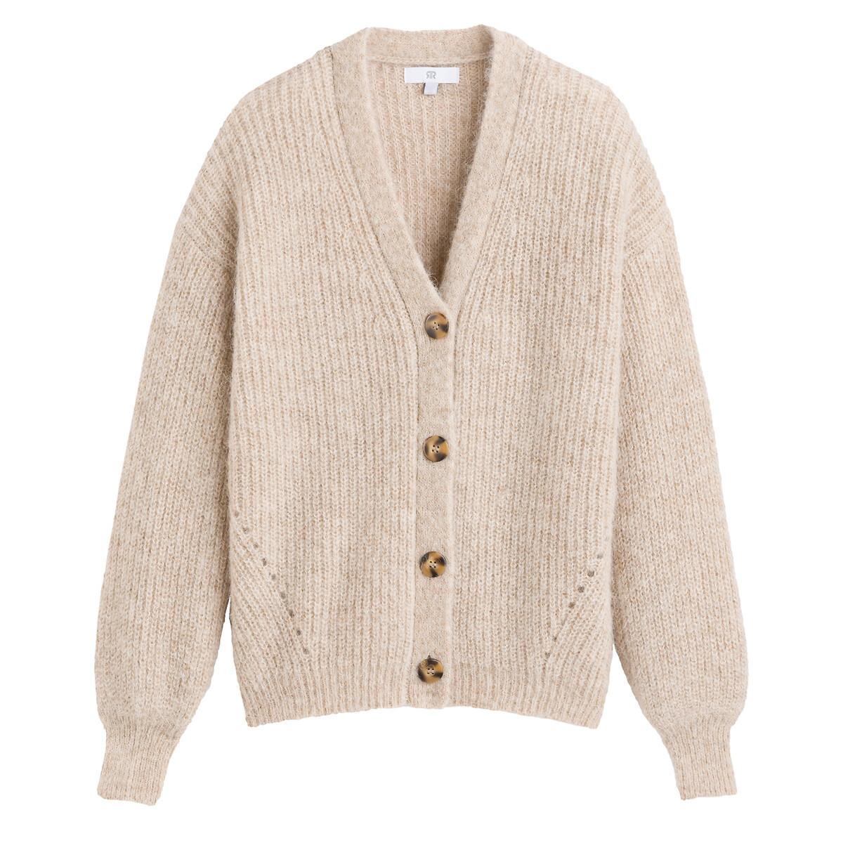 La Redoute Collections Cardigan Abbottonato Scollo a V  