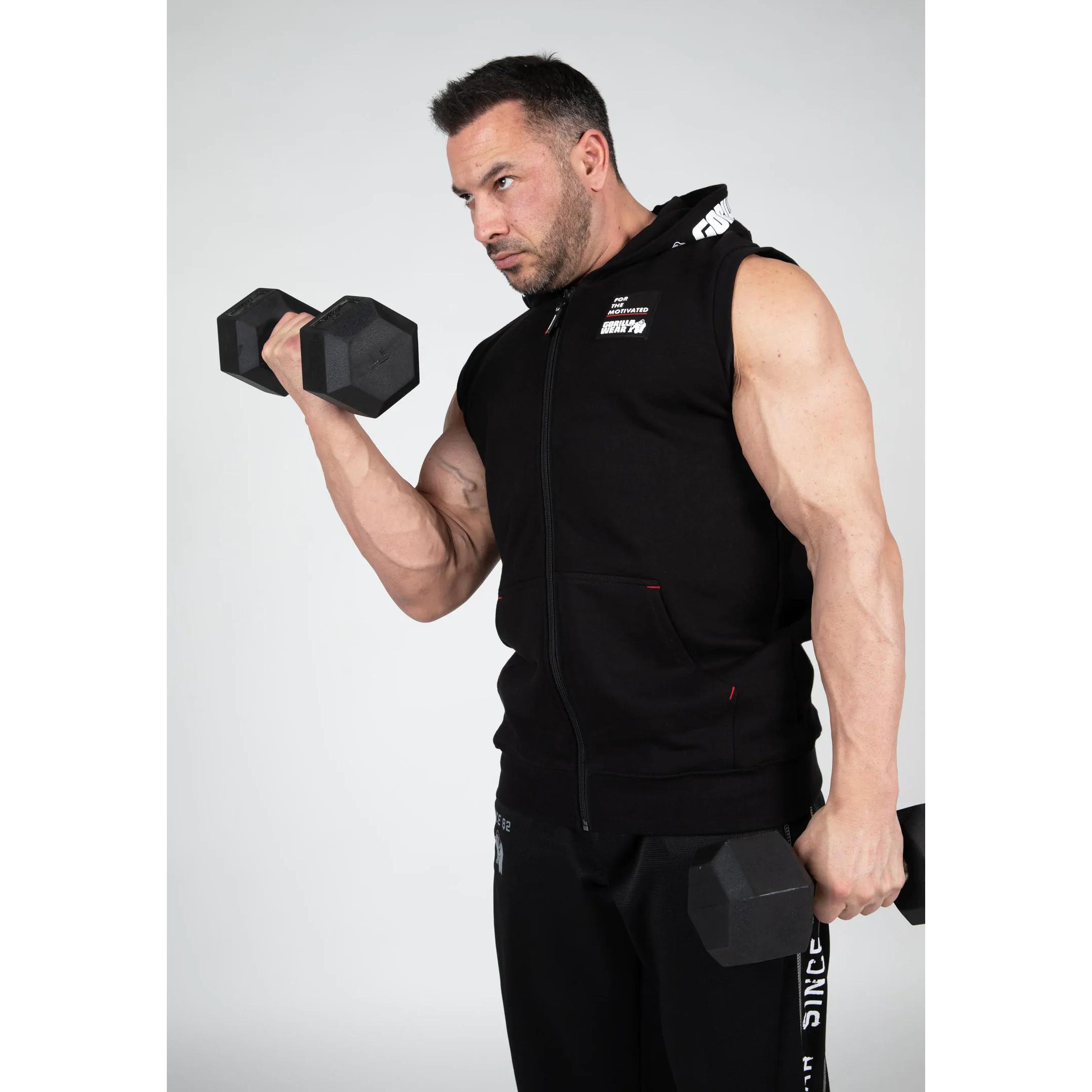 Gorilla Wear Milwaukee Ärmelloser Full Zip Hoodie  