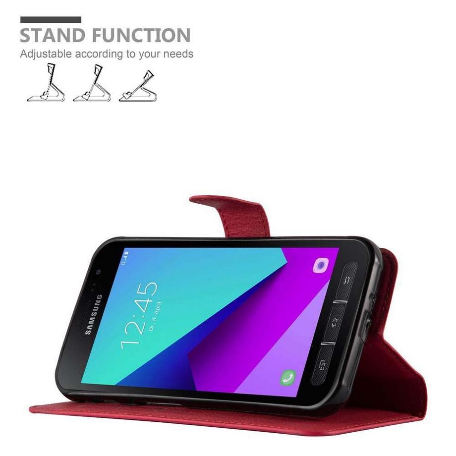 Cadorabo  Hülle für Samsung Galaxy XCover 4  XCover 4s Standfunktion, Kartenfach 