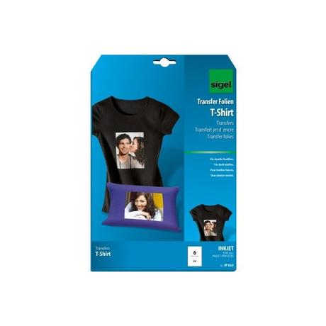 Sigel SIGEL Inkjet-Transfer T-Shirt A4 IP653 Textilien 6 Blatt  