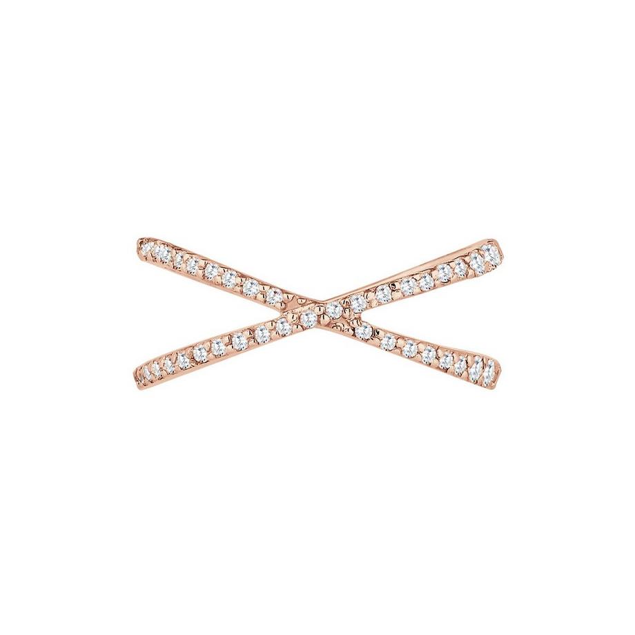 Elli  Ring Kreuz Zirkonia 