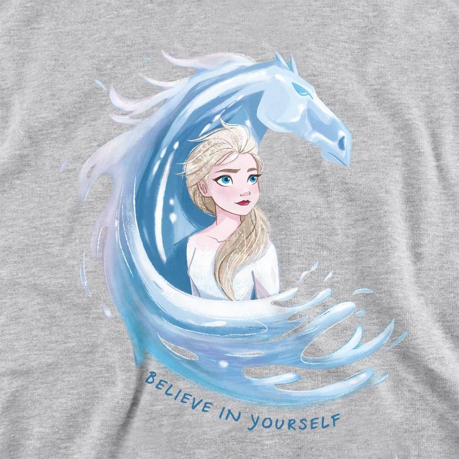 FROZEN  Sweat À Capuche Motif Elsa Et Nokk Believe In Yourself 