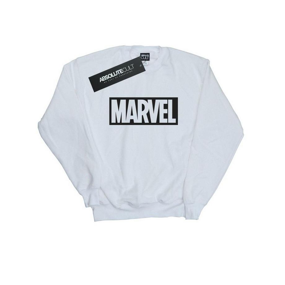 MARVEL Logo Felpa Girocollo  