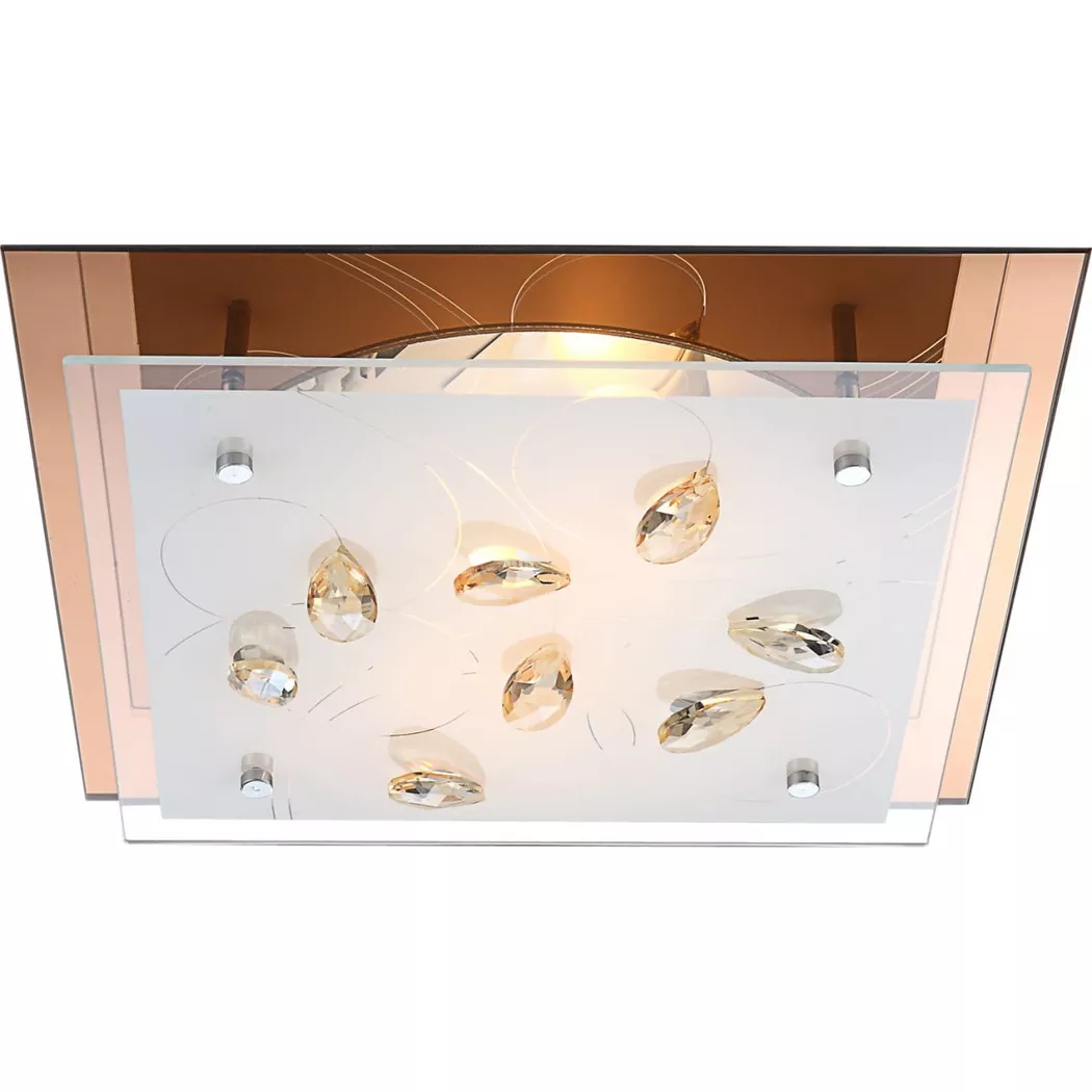 mutoni – Deckenleuchte Ayana 34×34, One Size, Gelb